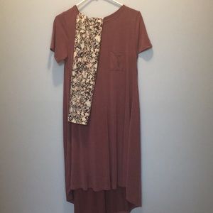 🆕 NWOT LulaRoe mauve Carly floral leggings outfit